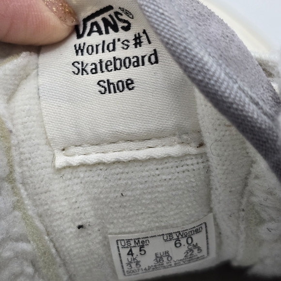 Vans | SK8-HI 138 Decon SF gray corduroy indie skateboard sneakers | WMS 6 - Picture 7 of 13